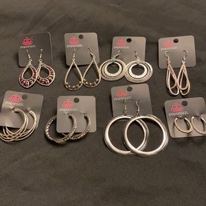 8 pair of Paparazzi earrings
